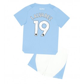 Manchester City Julian Alvarez #19 Heimtrikot 2023-24 Kurzarm (+ kurze hosen)